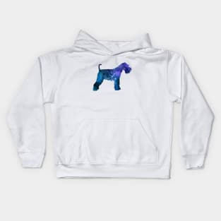 Miniature Schnauzer Silhouette Kids Hoodie